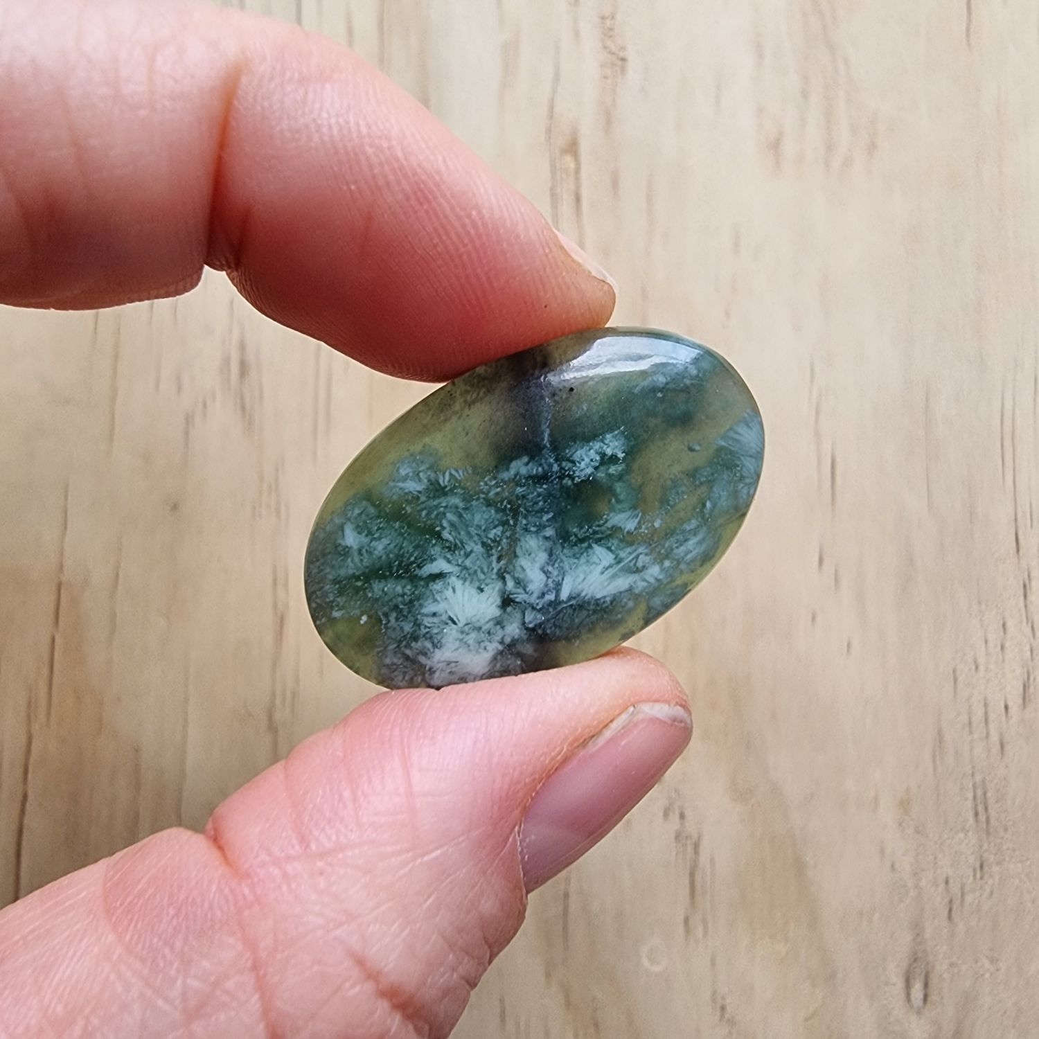 Serpentine Cabochon / Pendant for jewelry making or diy craft projects 6.1gr