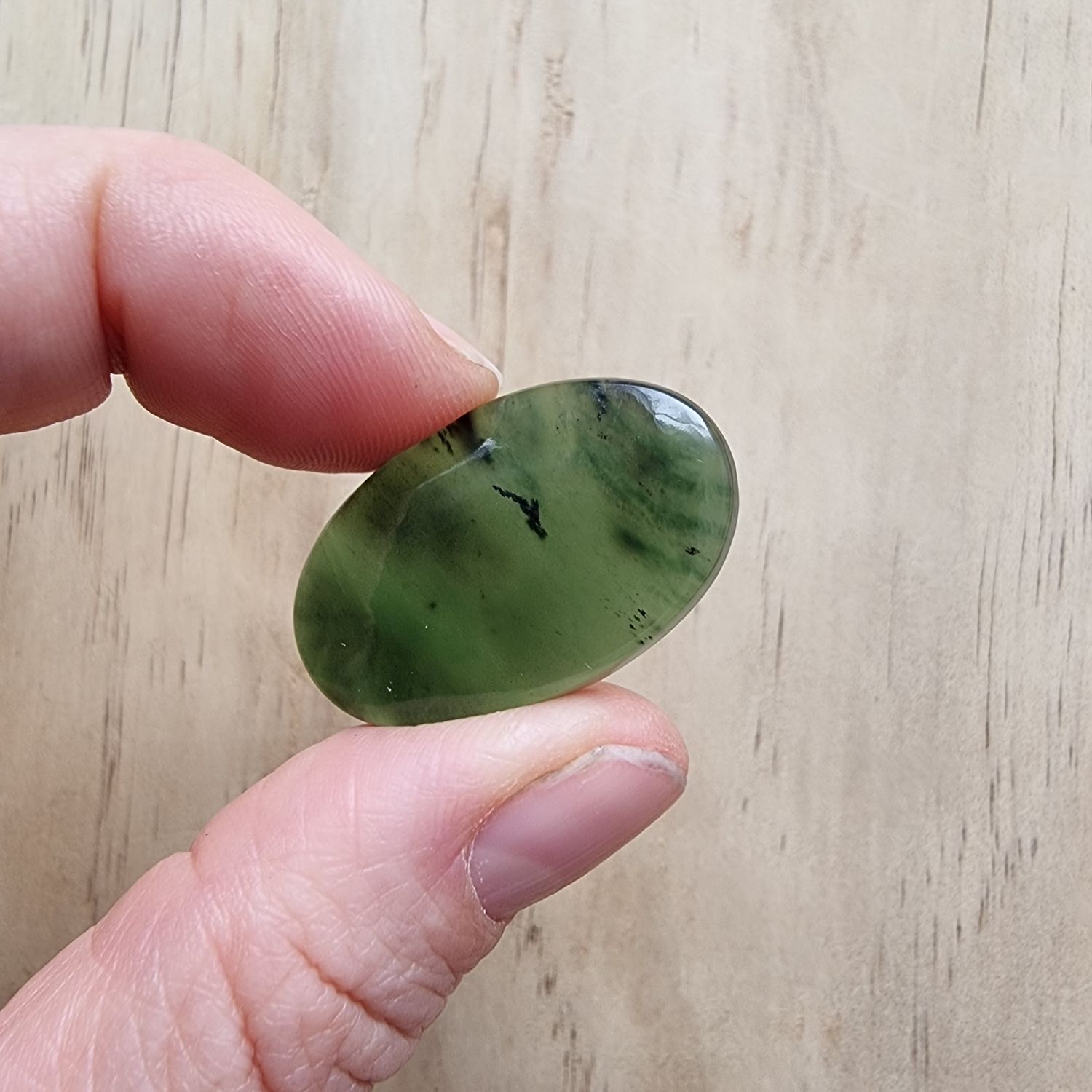 Serpentine Cabochon / Pendant for jewelry making or diy craft projects 5.7gr