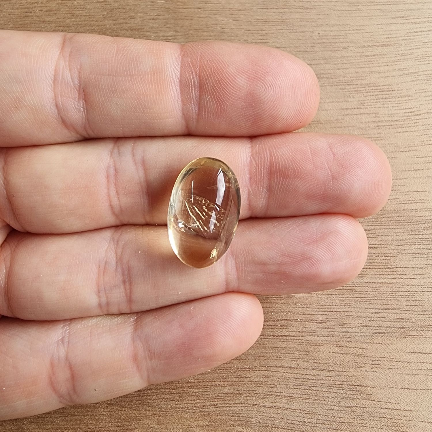 Citrine Cabochon / Pendant for jewelry making or diy craft projects 3.8gr