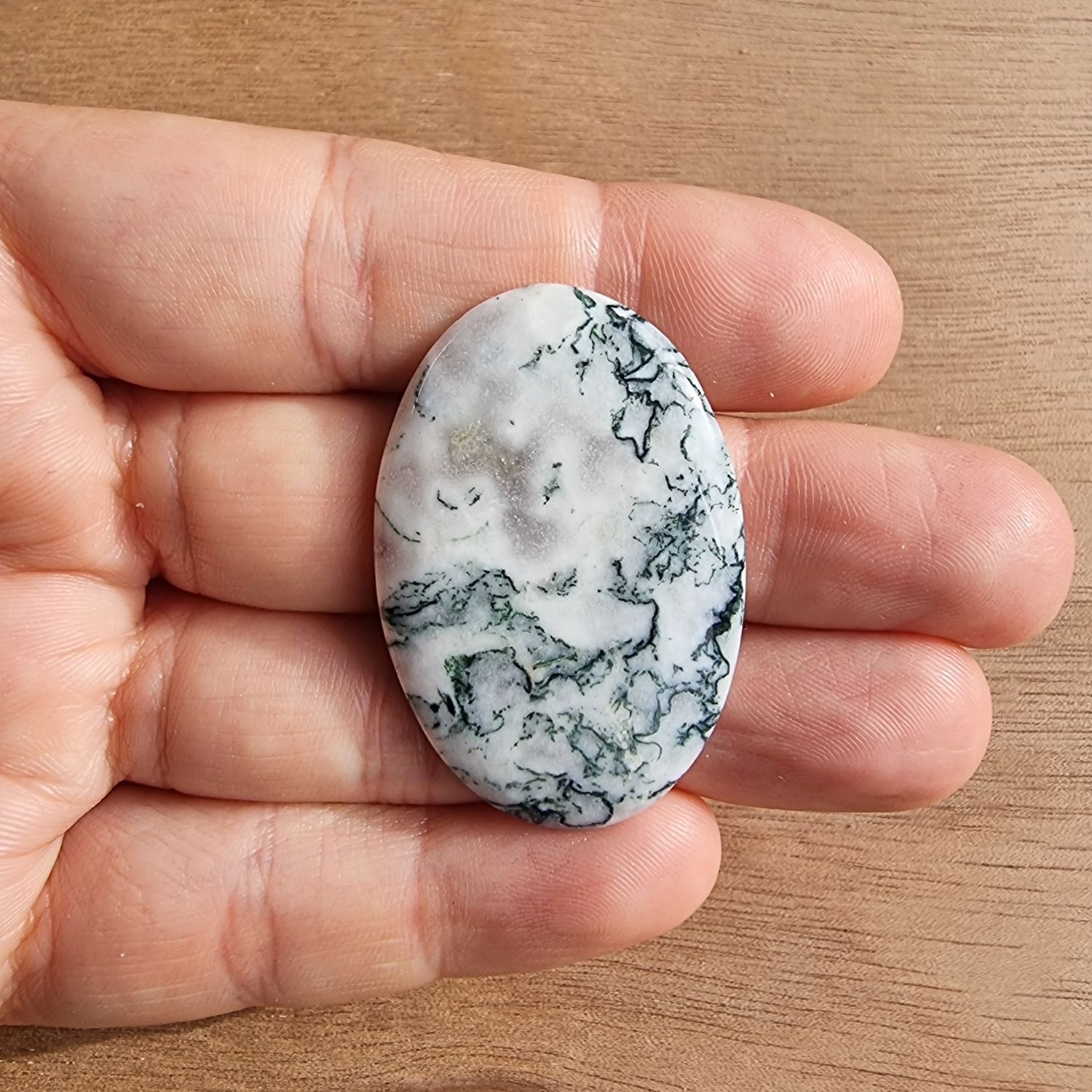 Tree Agate Cabochon / Pendant for jewelry making or diy craft projects 9.6gr