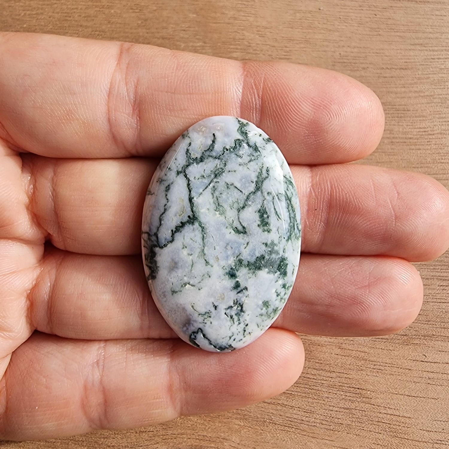 Tree Agate Cabochon / Pendant for jewelry making or diy craft projects 10.8gr