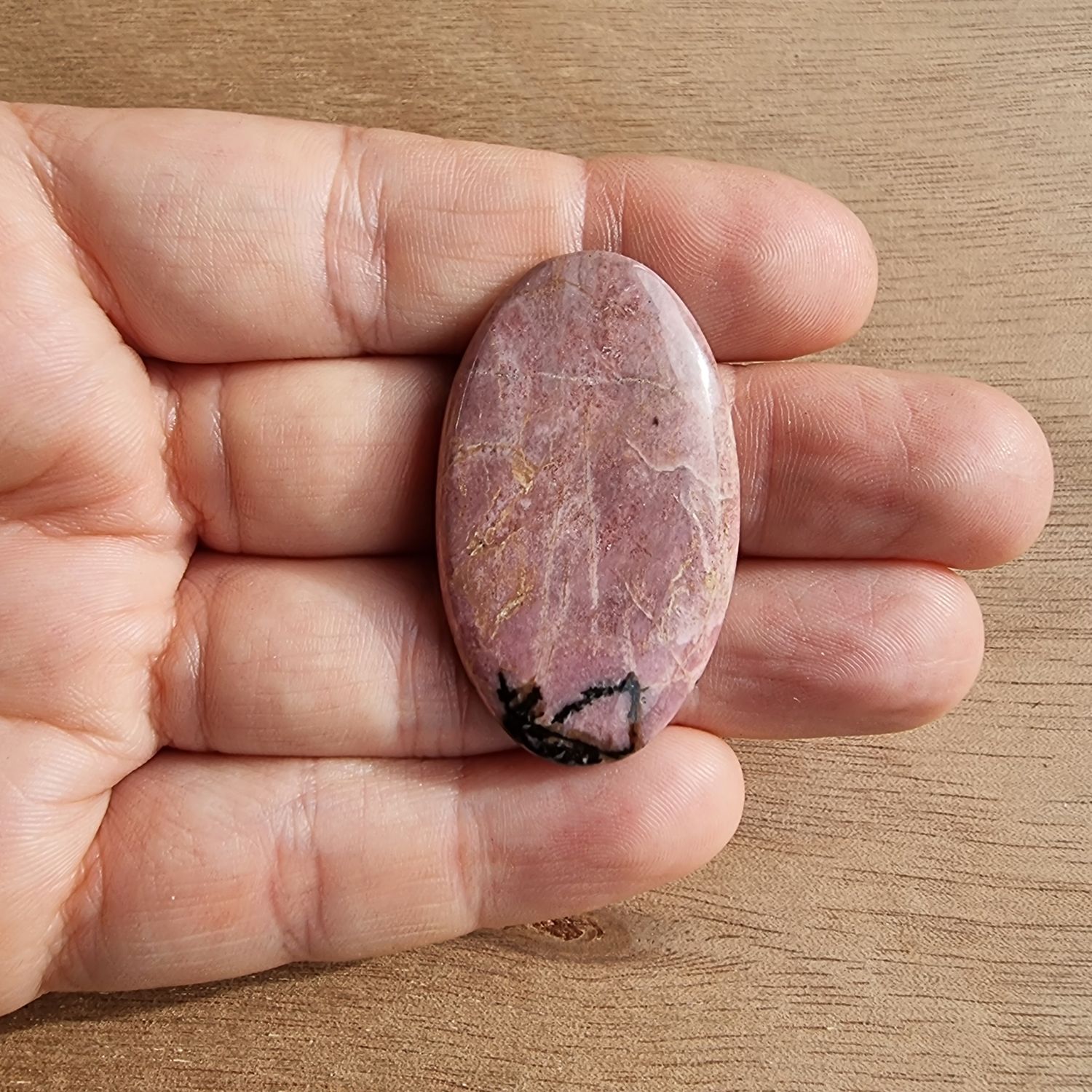 Rhodonite (Australian) Cabochon / Pendant for jewelry making or diy craft projects 15.1gr