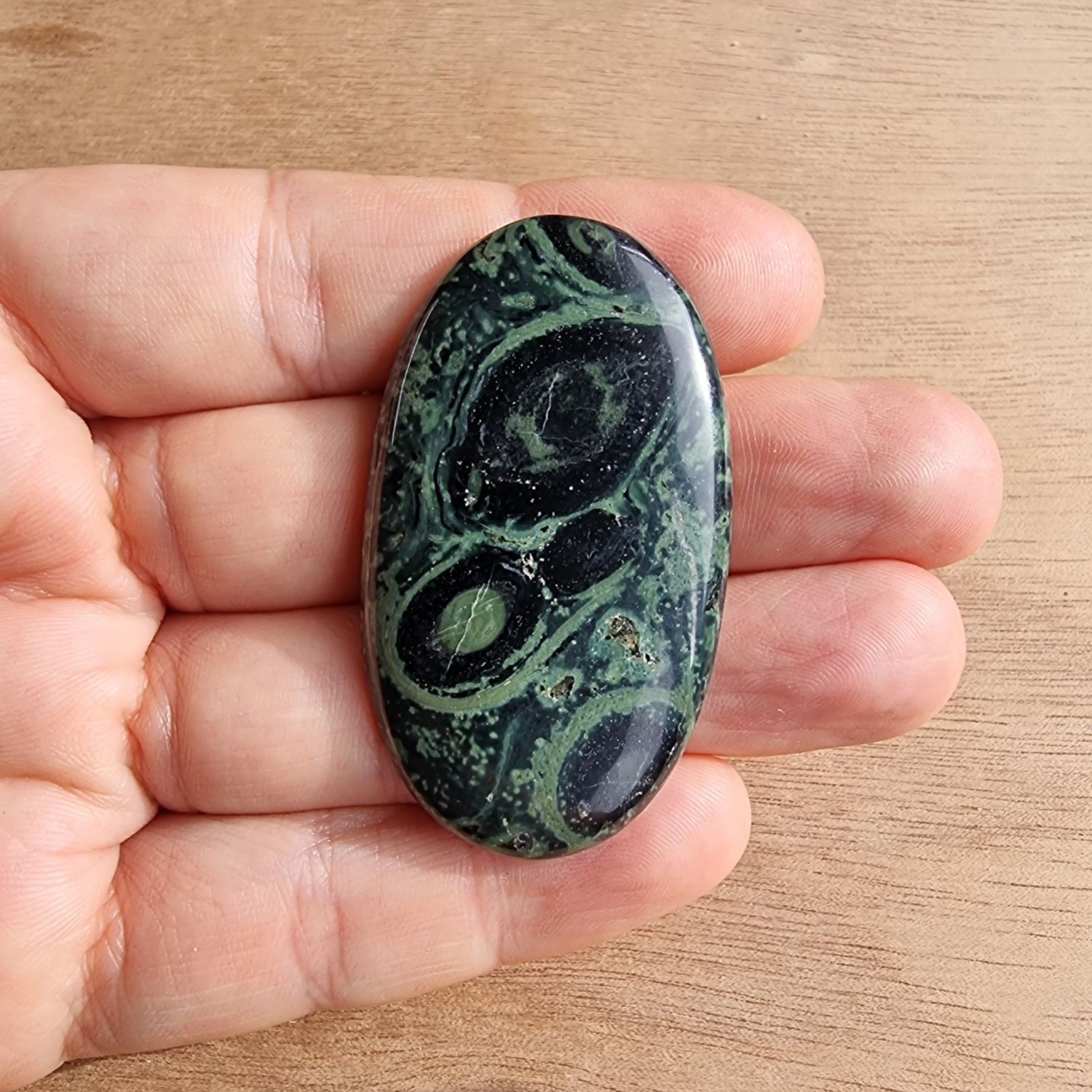 Kambaba Jasper Cabochon / Pendant for jewelry making or diy craft projects 16.9gr