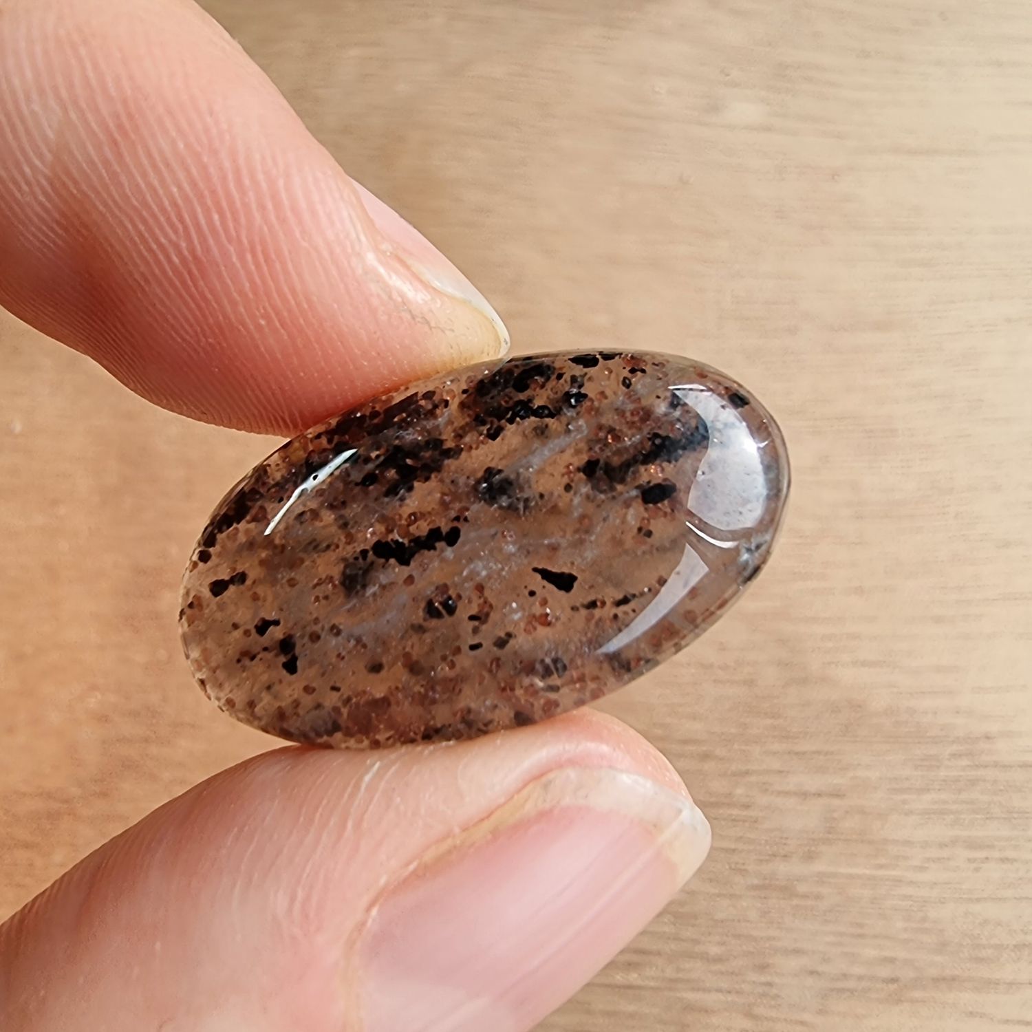 Mystery Quartz Cabochon / Pendant for jewelry making or diy craft projects 5.1gr