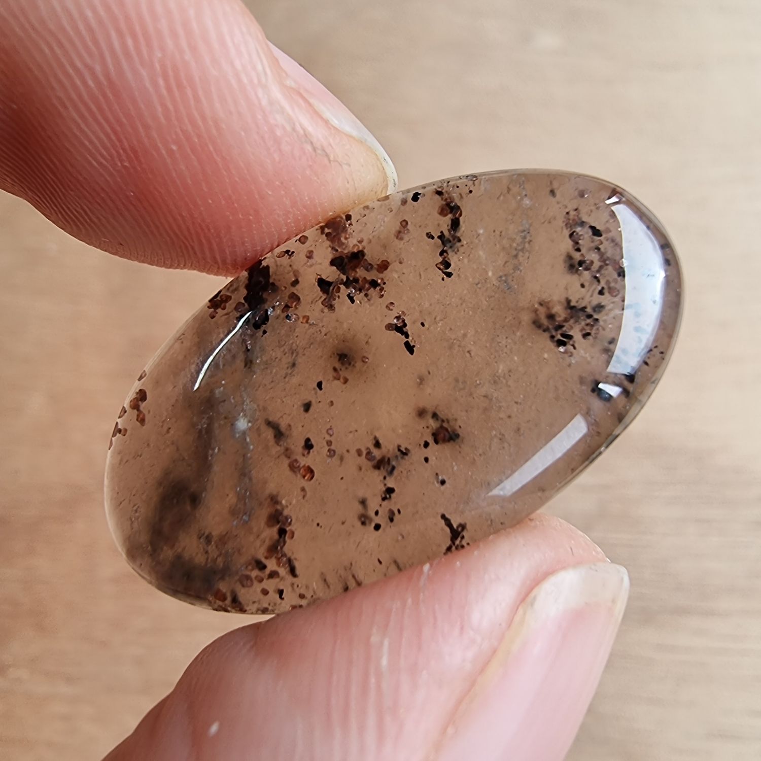 Mystery Quartz Cabochon / Pendant for jewelry making or diy craft projects 5.7gr
