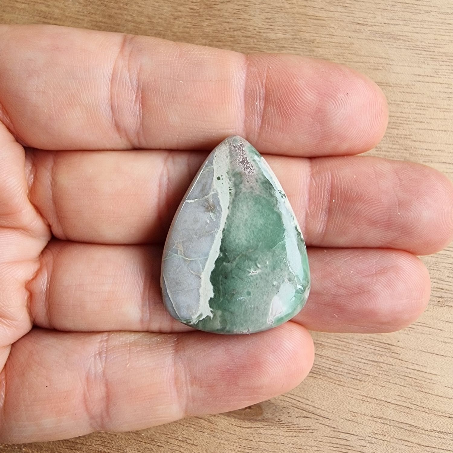 Variscite Cabochon / Pendant for jewelry making or diy craft projects 7.4gr