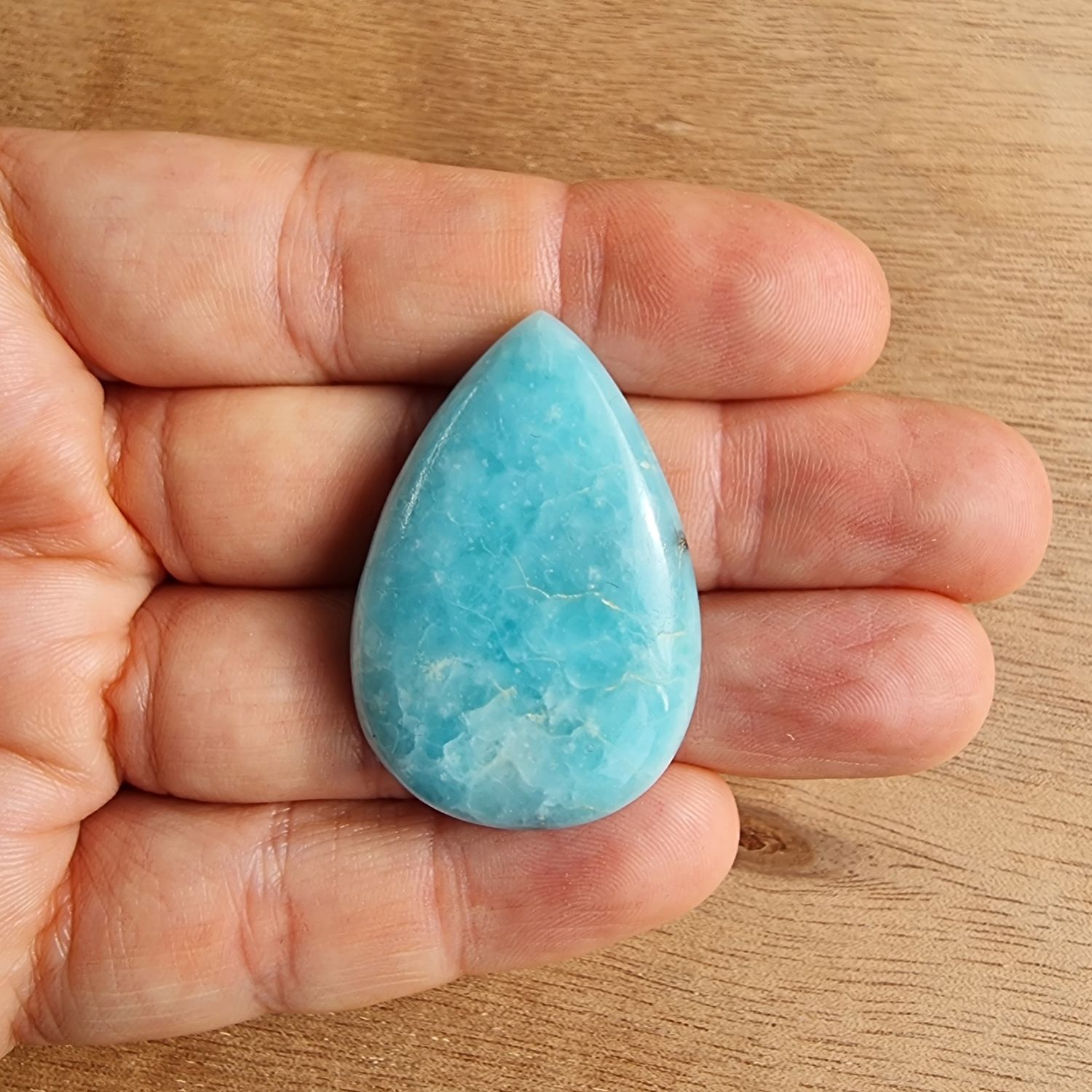 Hemimorphite Cabochon / Pendant for jewelry making or diy craft projects 12.8gr