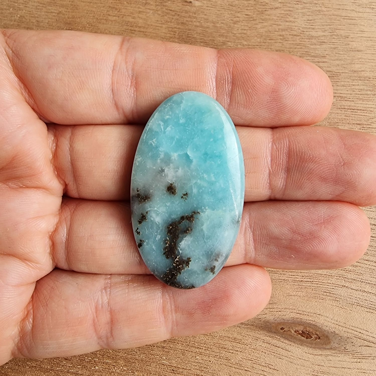 Hemimorphite Cabochon / Pendant for jewelry making or diy craft projects 10.2gr