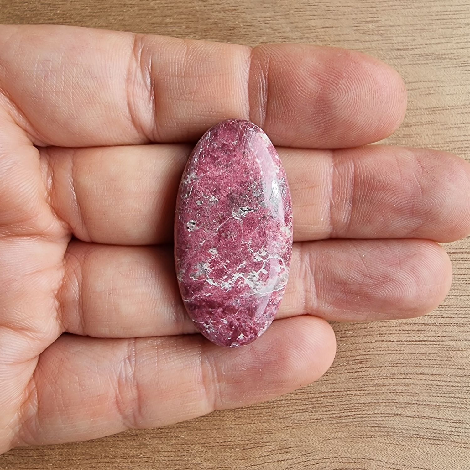 Thulite Cabochon / Pendant for jewelry making or diy craft projects 12.1gr