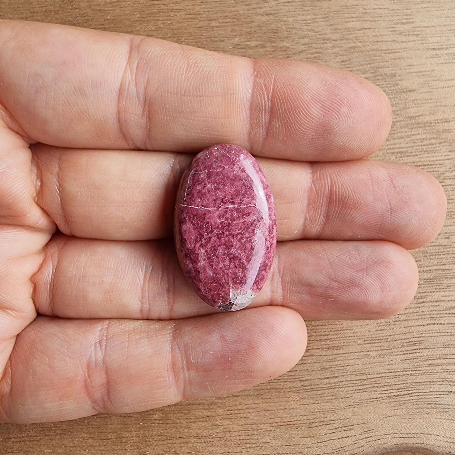 Thulite Cabochon / Pendant for jewelry making or diy craft projects 8.3gr