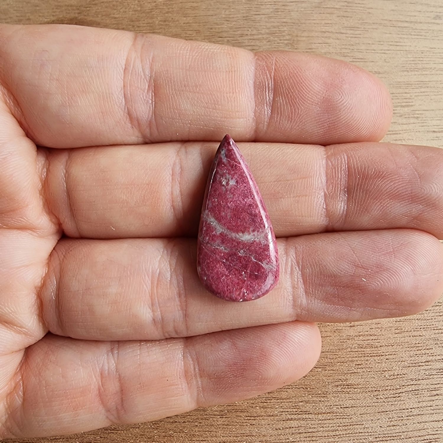 Thulite Cabochon / Pendant for jewelry making or diy craft projects 2.6gr
