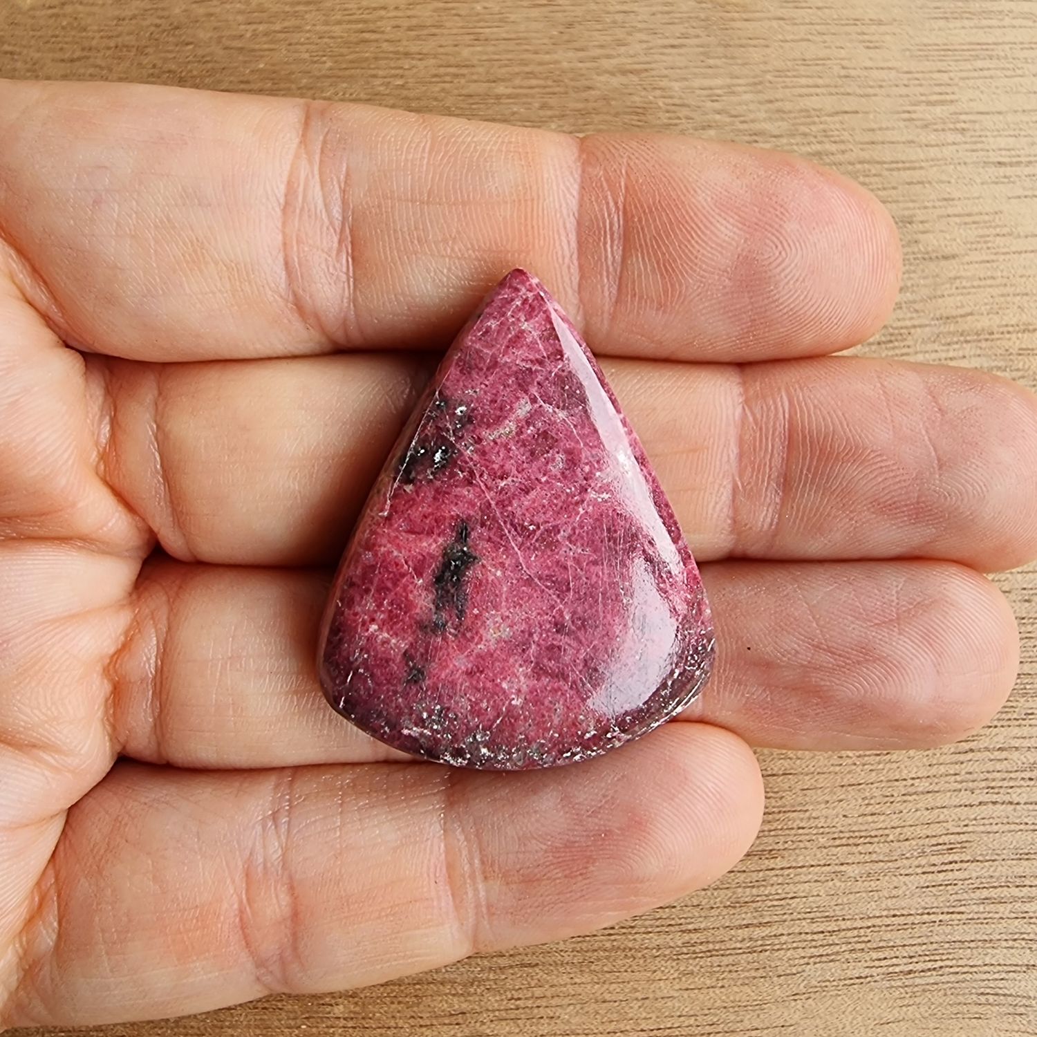 Thulite Cabochon / Pendant for jewelry making or diy craft projects 15gr