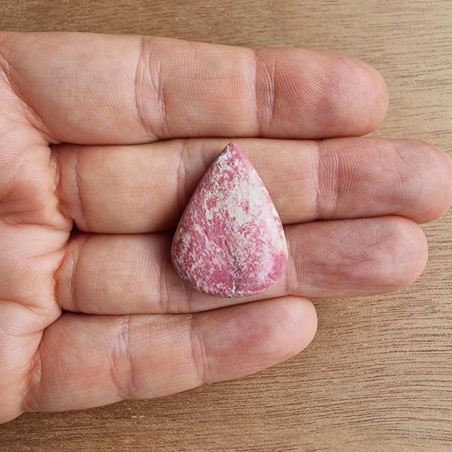 Thulite Cabochon / Pendant for jewelry making or diy craft projects 6.7gr