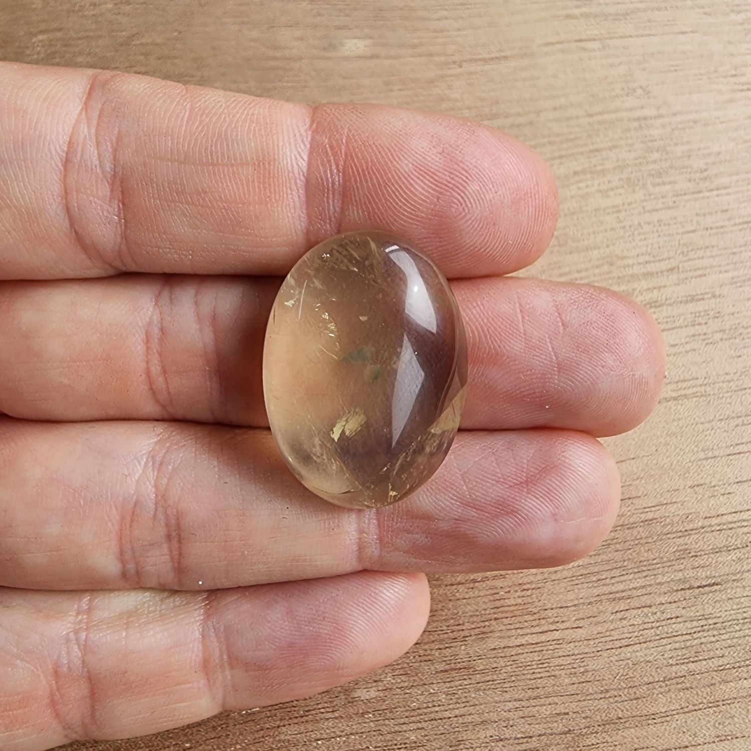 Lemon Quartz Cabochon / Pendant for jewelry making or diy craft projects 7.3gr