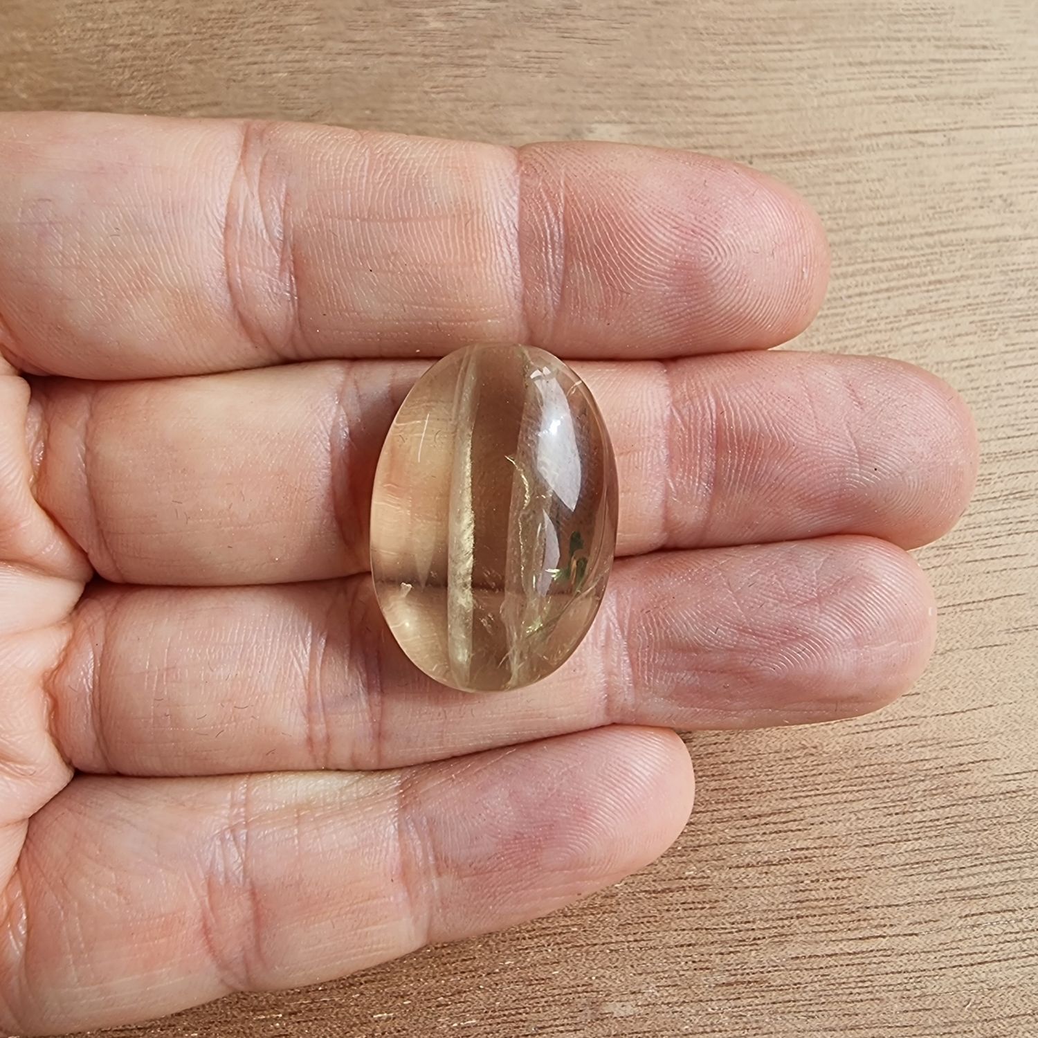 Lemon Quartz Cabochon / Pendant for jewelry making or diy craft projects 7.5gr