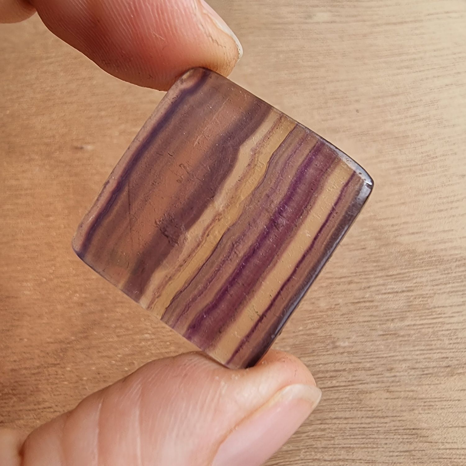 Fluorite Cabochon / Pendant for jewelry making or diy craft projects 8.5gr