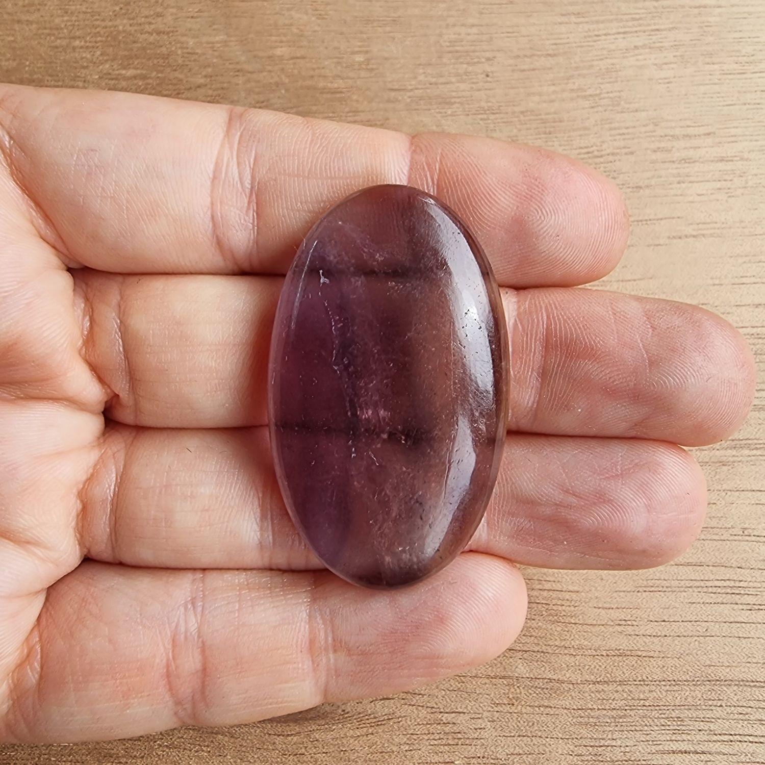 Fluorite Cabochon / Pendant for jewelry making or diy craft projects 17.3gr