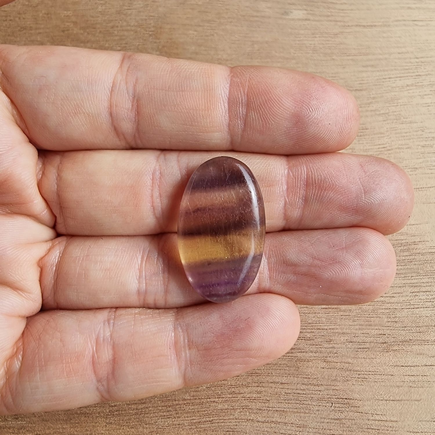 Fluorite Cabochon / Pendant for jewelry making or diy craft projects 5.2gr
