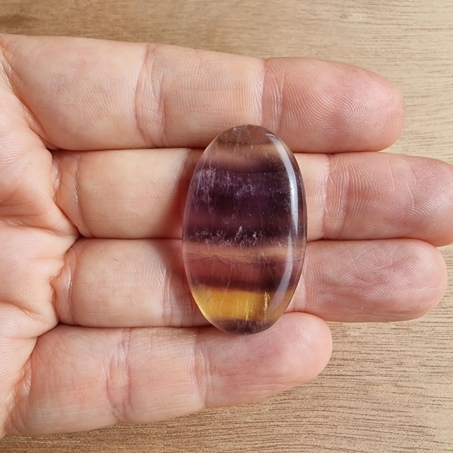 Fluorite Cabochon / Pendant for jewelry making or diy craft projects 11.1gr