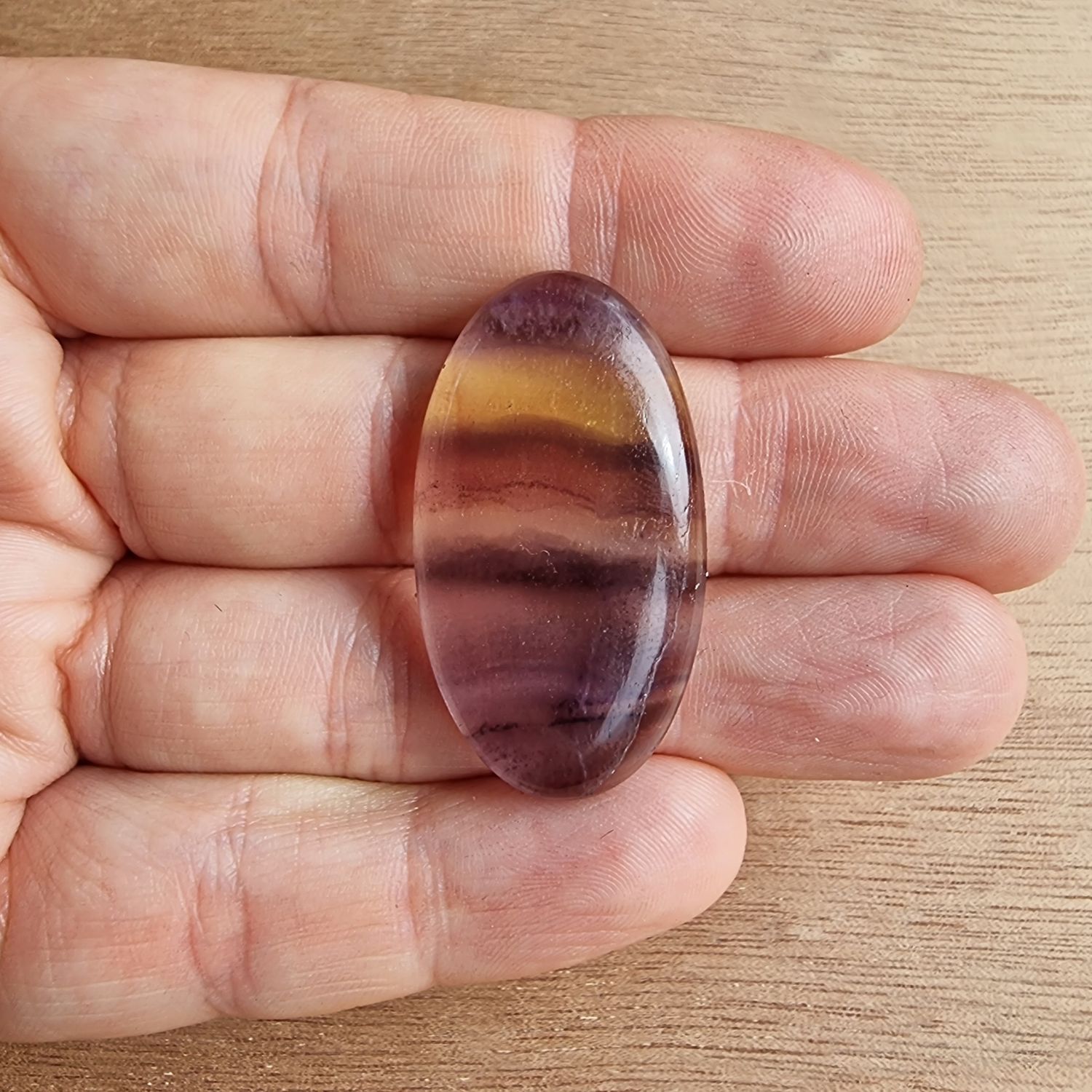 Fluorite Cabochon / Pendant for jewelry making or diy craft projects 10.3gr