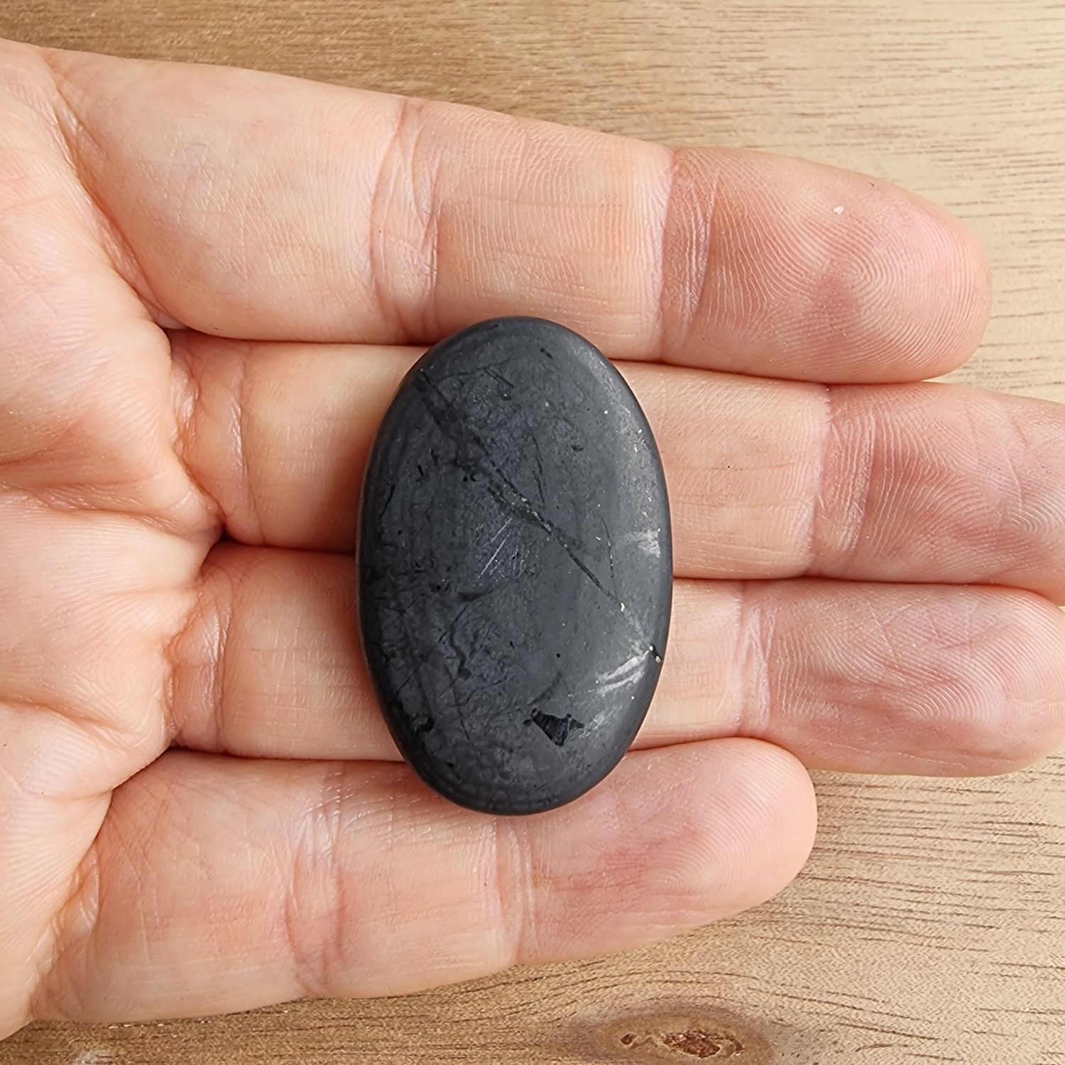 Shungite Cabochon / Pendant for jewelry making or diy craft projects 8.8gr