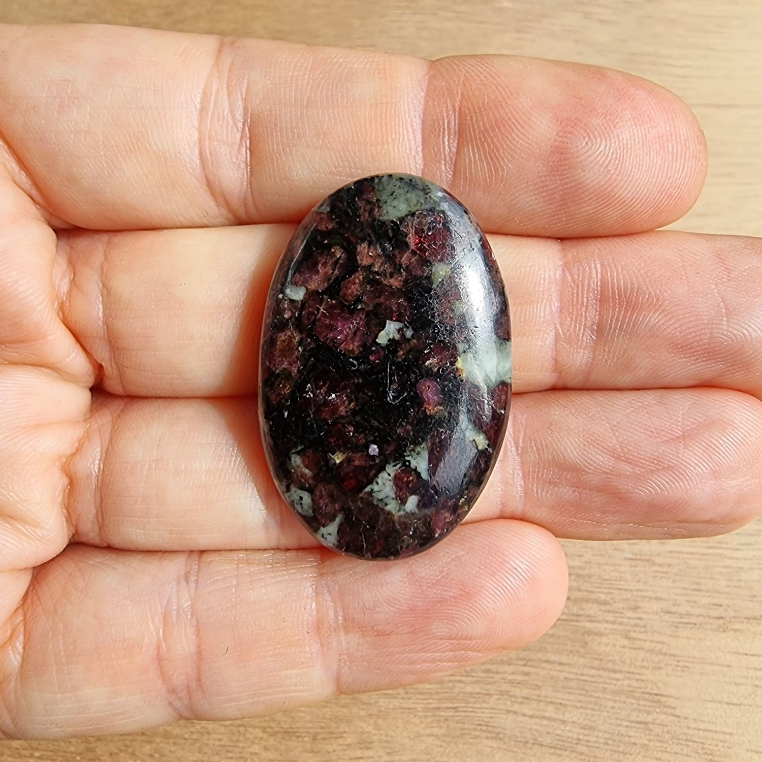Eudialyte Cabochon / Pendant for jewelry making or diy craft projects 11.2gr