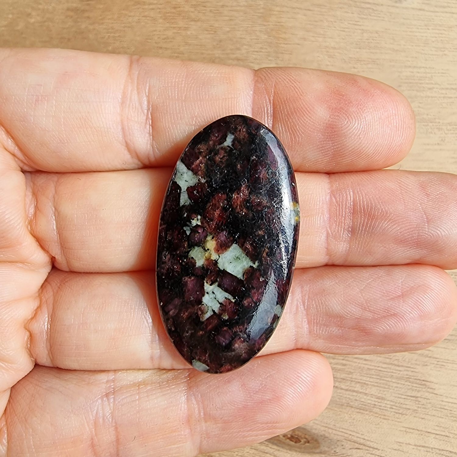 Eudialyte Cabochon / Pendant for jewelry making or diy craft projects 10.2gr