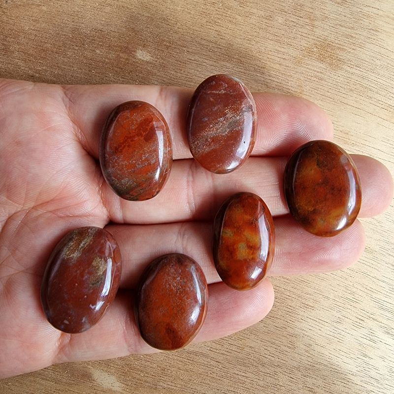 Red Jasper Cabochon Lot / Pendant Lot for jewelry making or diy craft projects 28.3gr