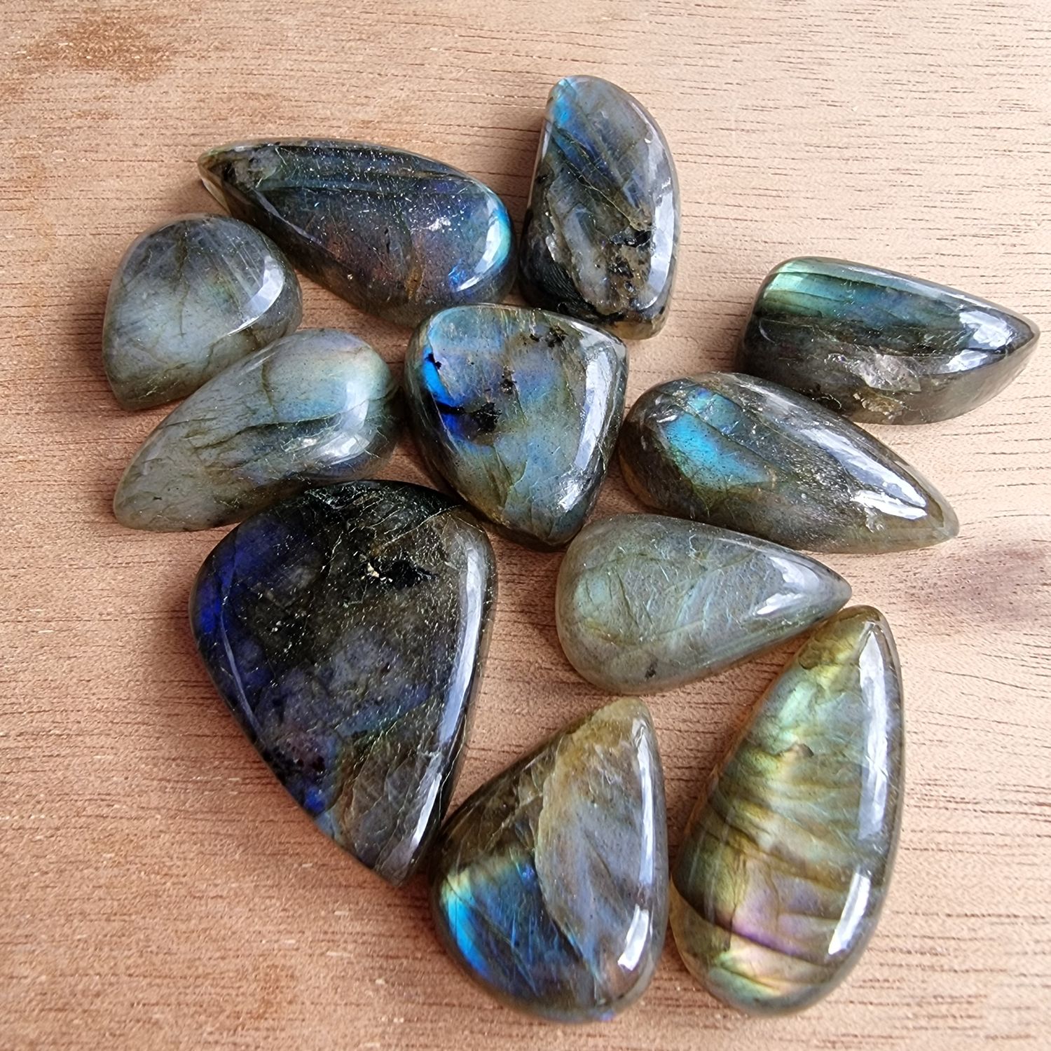 Labradorite Cabochon Lot / Pendant Lot for jewelry making or diy craft projects 50.8gr