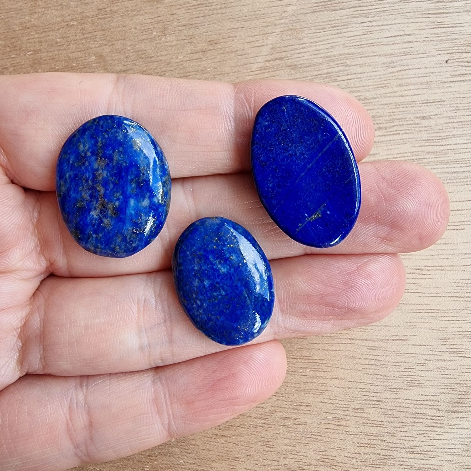 Lapis Lazuli Cabochon Lot / Pendant Lot for jewelry making or diy craft projects 13.5gr