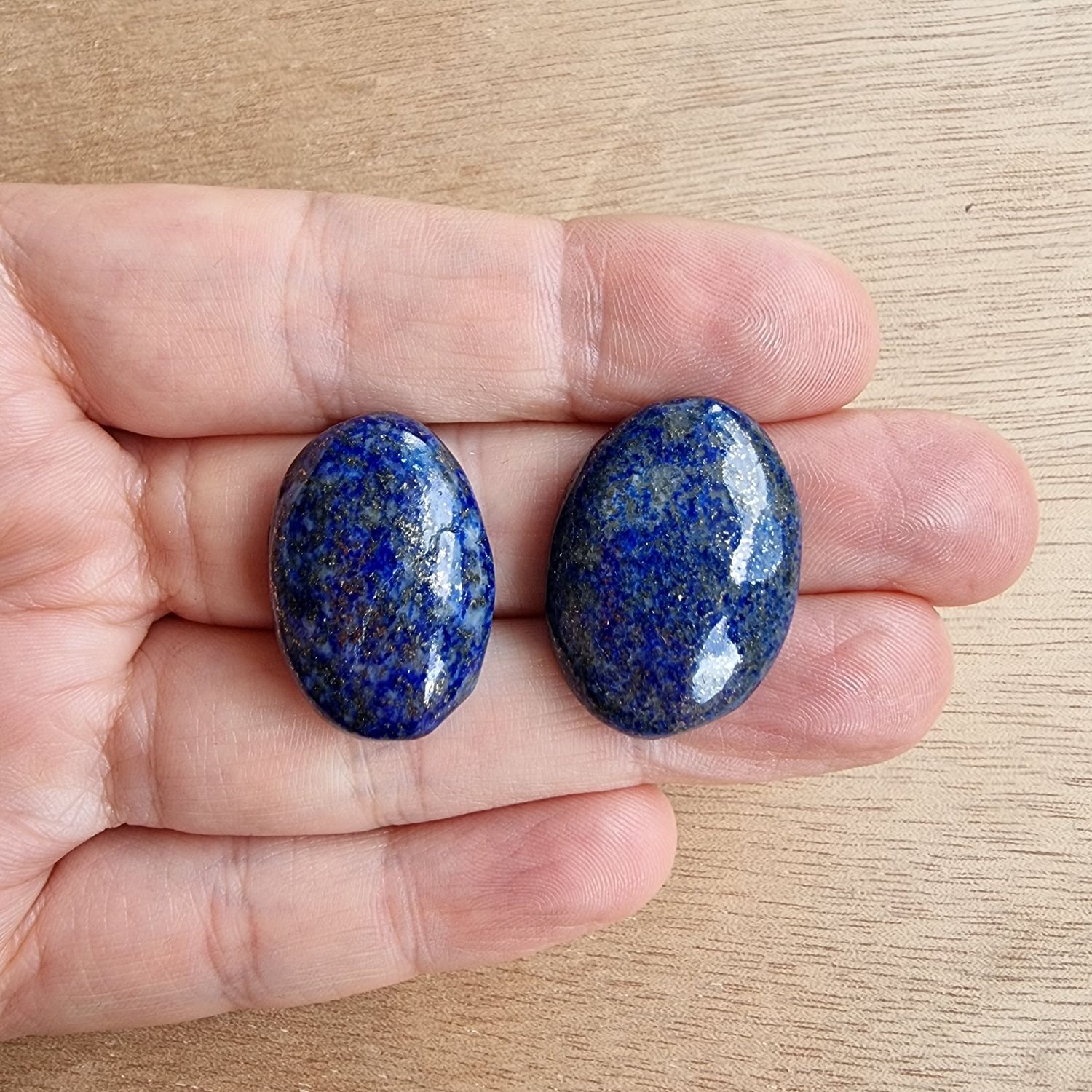 Lapis Lazuli Cabochon Lot / Pendant Lot for jewelry making or diy craft projects 16.3gr