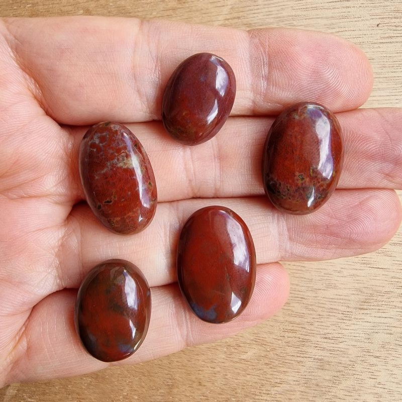 Red Jasper Cabochon Lot / Pendant Lot for jewelry making or diy craft projects 15.6gr