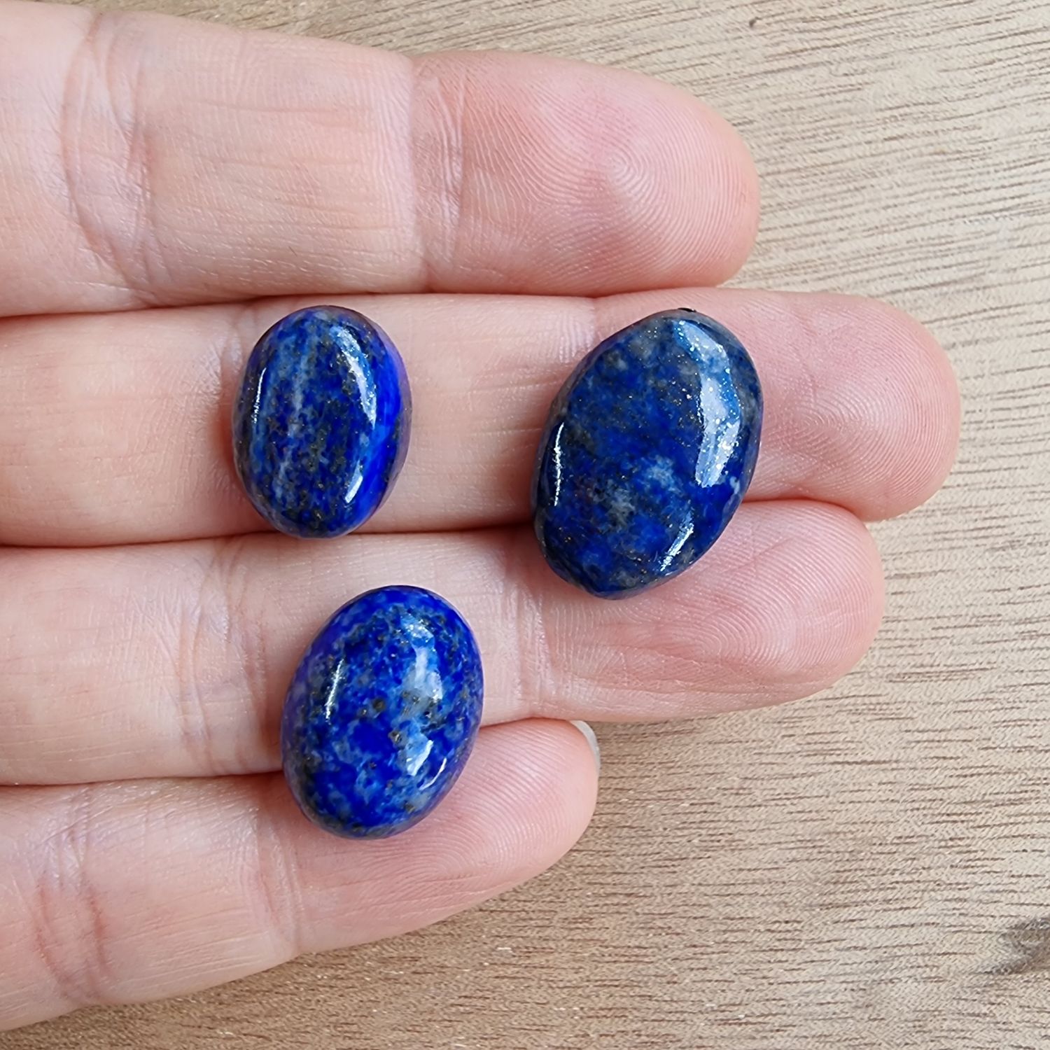 Lapis Lazuli Cabochon Lot / Pendant Lot for jewelry making or diy craft projects 10.1gr
