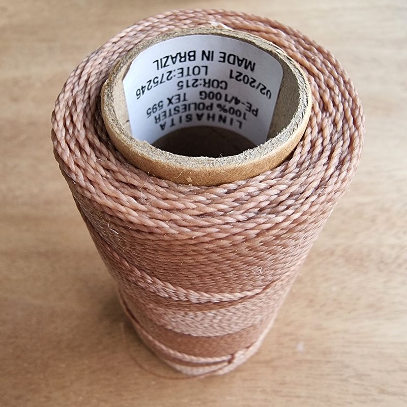Cor #215 1mm Waxed Linhasita Thread 170m Spool