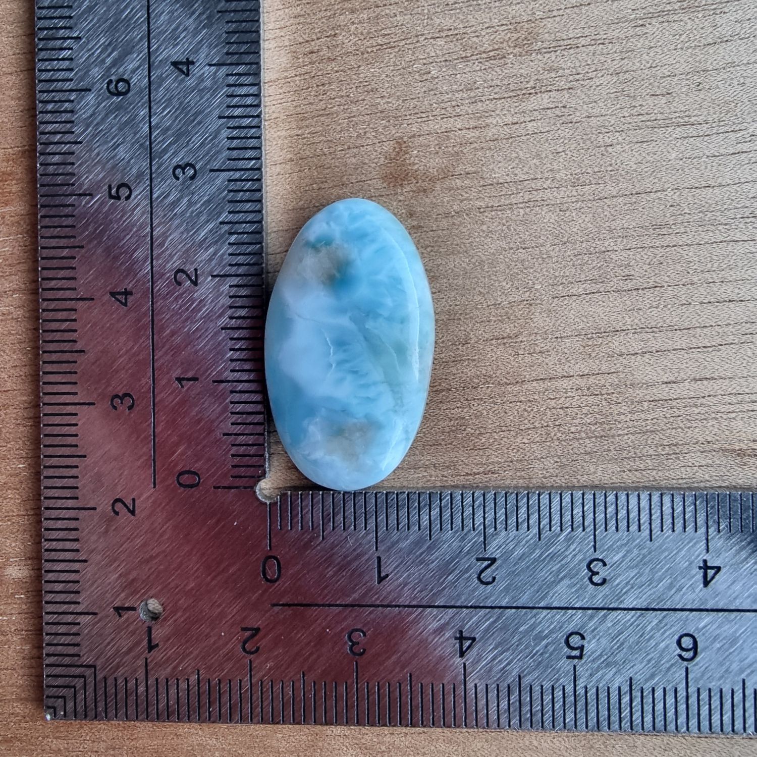 Larimar Cabochon / Pendant for jewelry making or diy craft projects 4.4gr