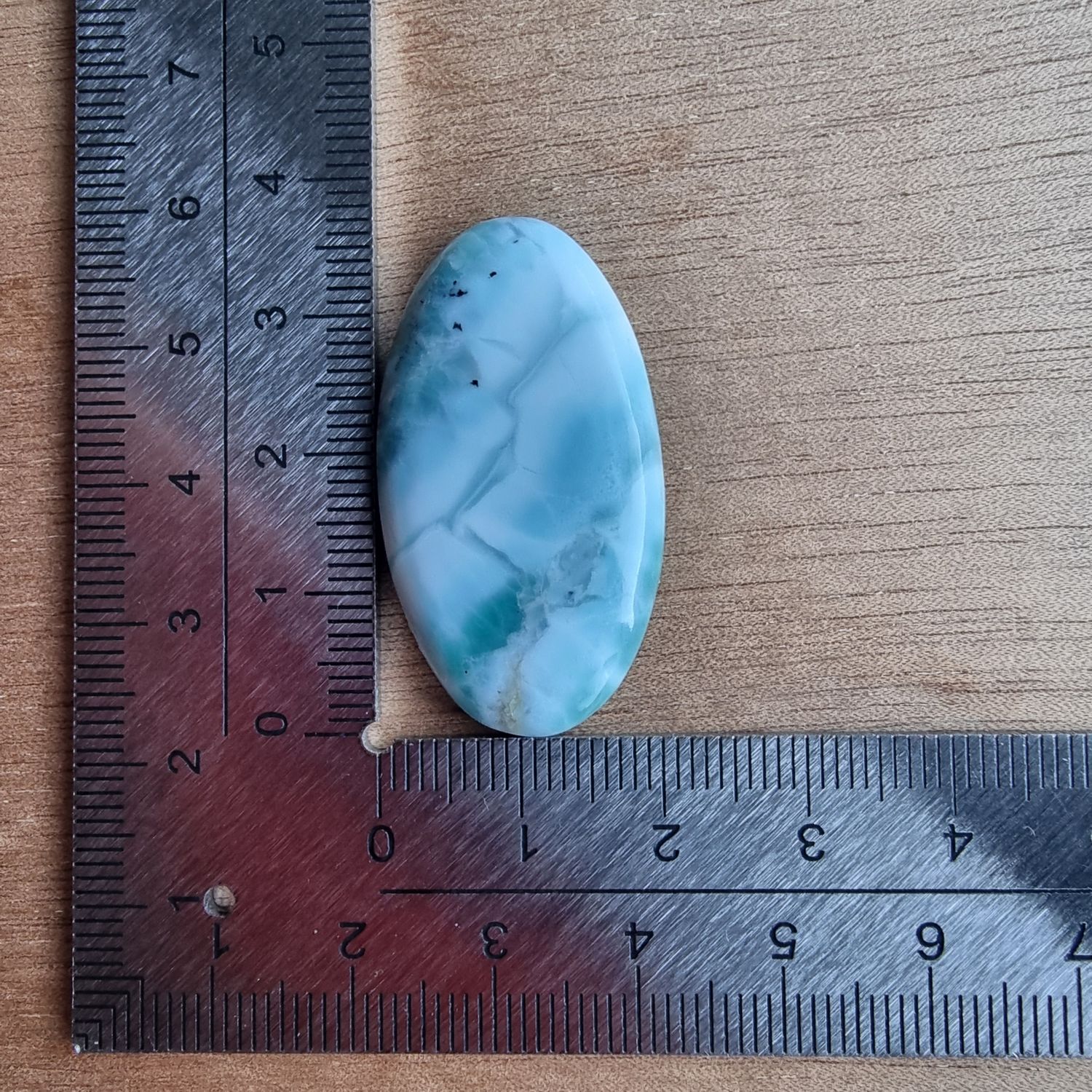 Larimar Cabochon / Pendant for jewelry making or diy craft projects 8.2gr