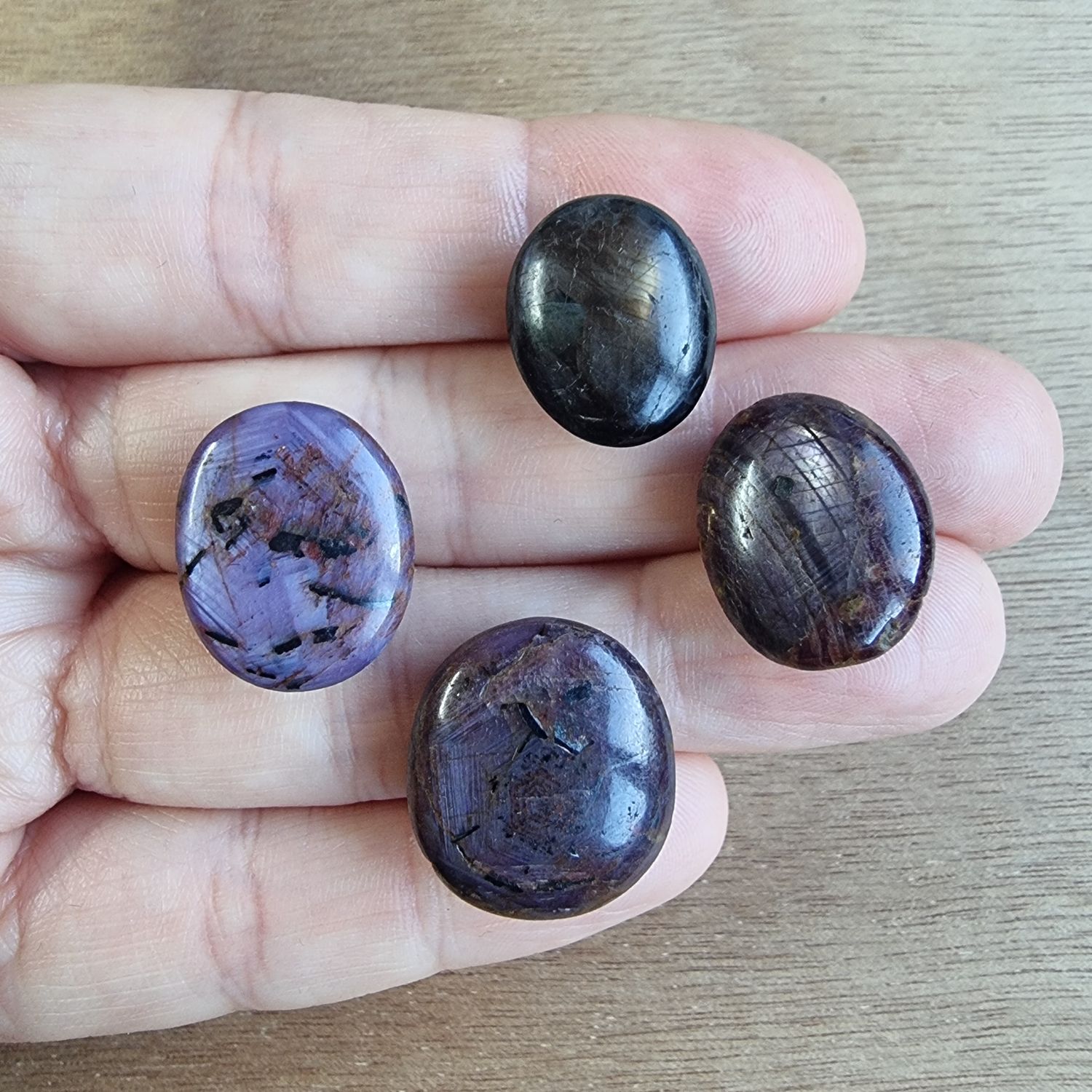 Indian Ruby / Star Ruby Cabochon Lot / Pendant Lot for jewelry making or diy craft projects 29.6gr