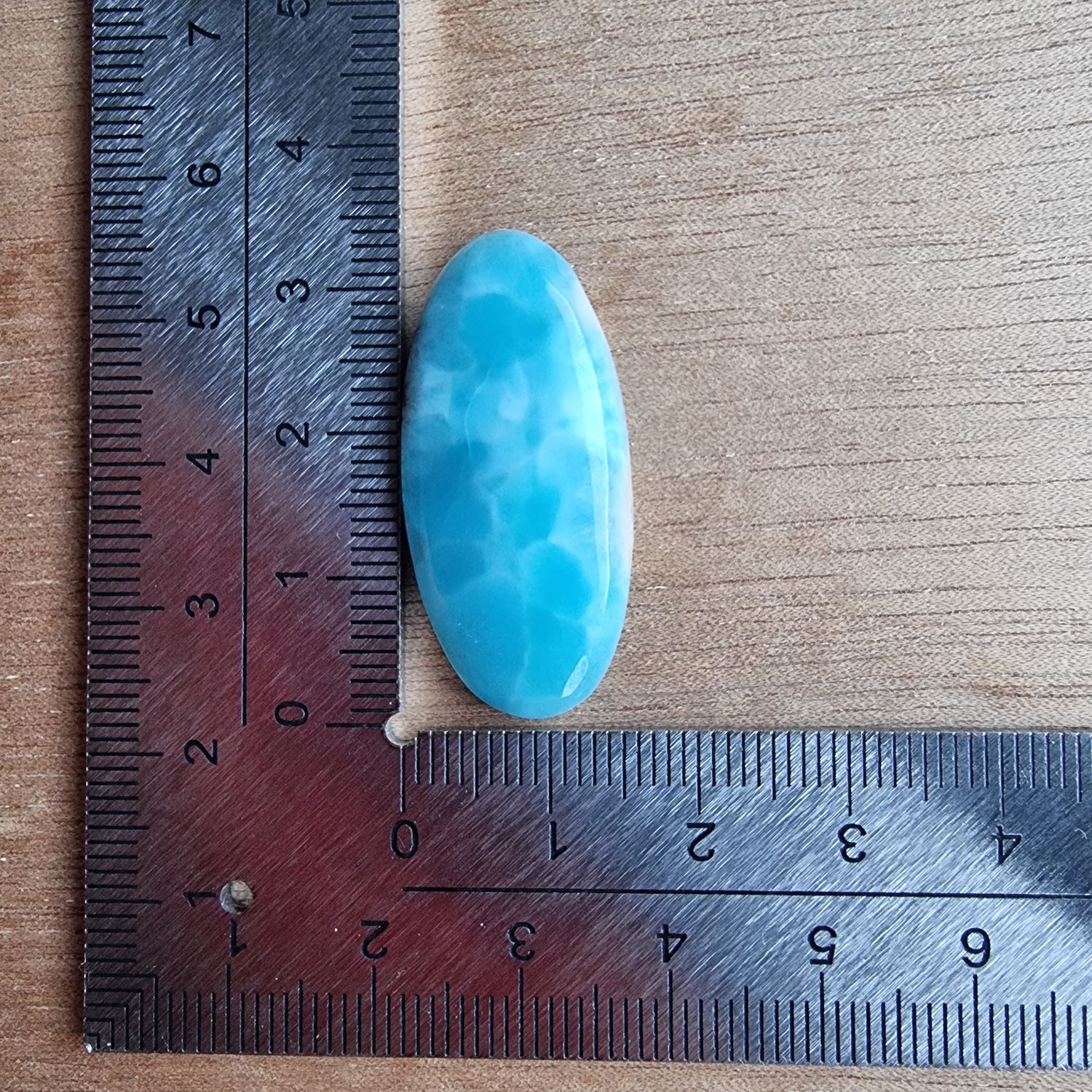 Larimar Cabochon / Pendant for jewelry making or diy craft projects 5.2gr