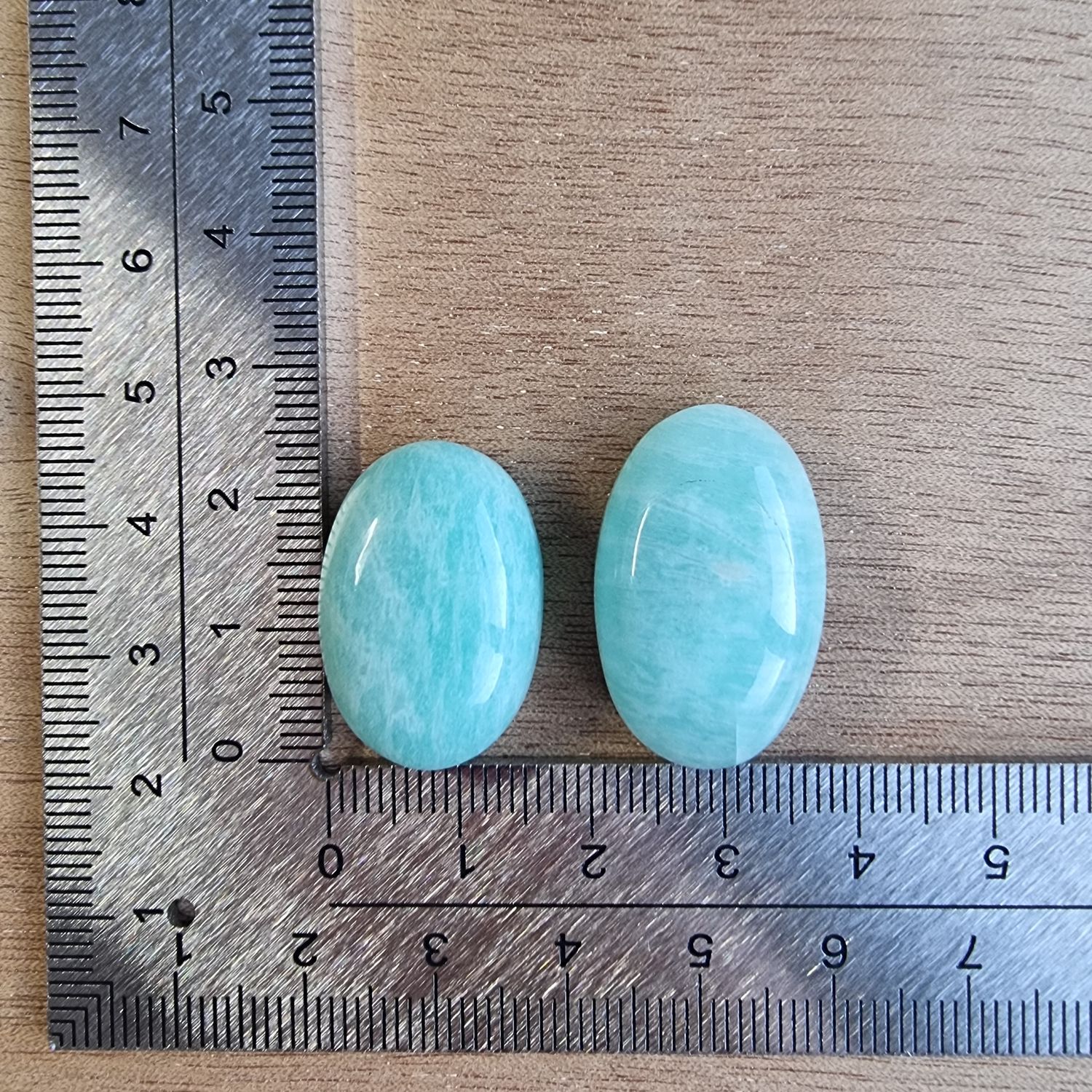 Amazonite Cabochon Lot / Pendant Lot for jewelry making or diy craft projects 13.2gr