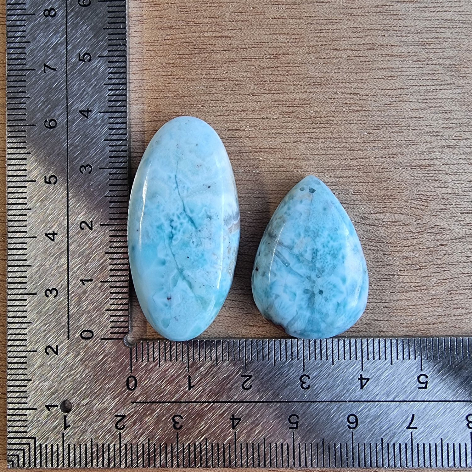 Larimar Cabochon Lot / Pendant Lot for jewelry making or diy craft projects 17.7gr