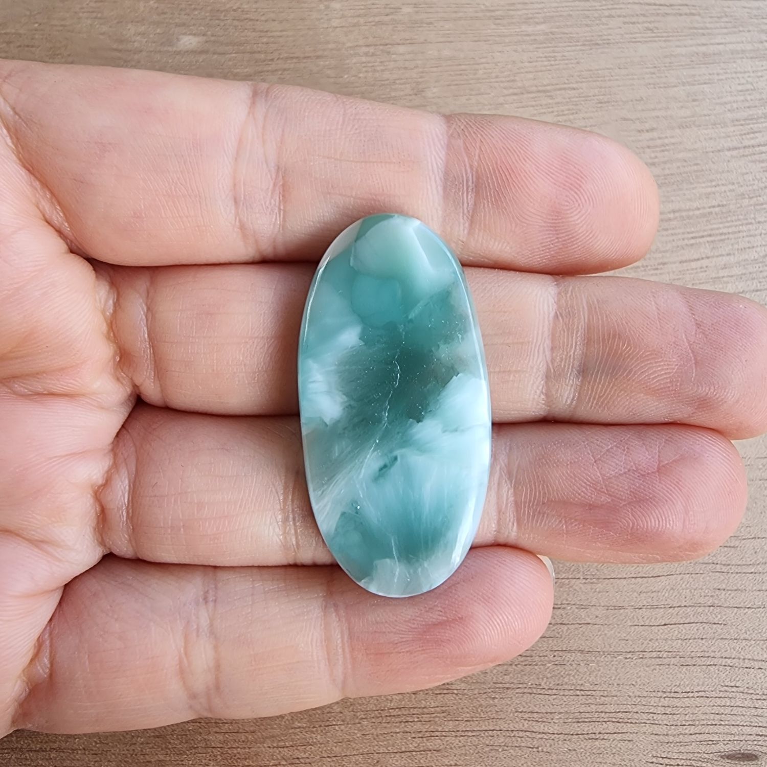 Hemimorphite Cabochon / Pendant for jewelry making or diy craft projects 8.2gr
