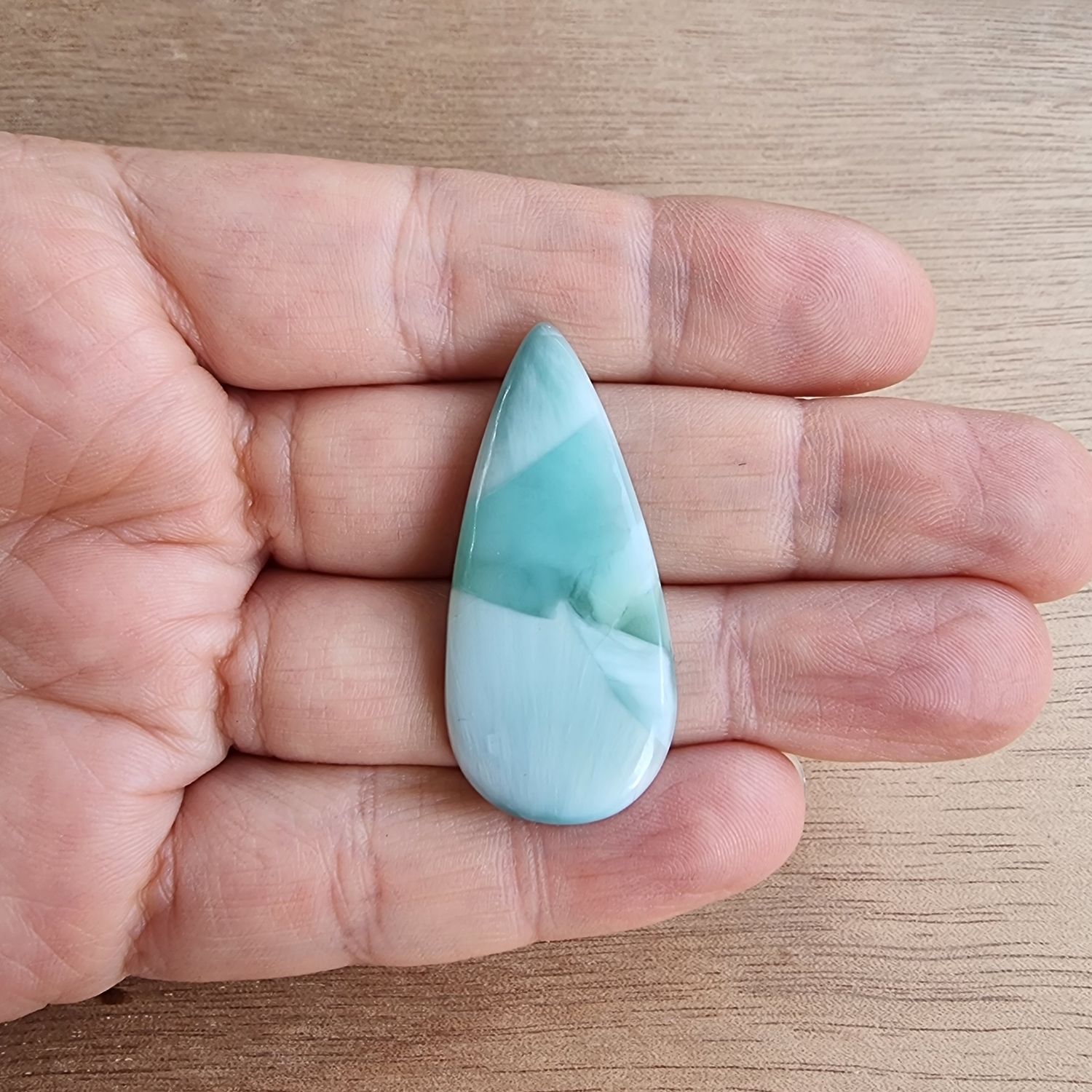 Hemimorphite Cabochon / Pendant for jewelry making or diy craft projects 7gr