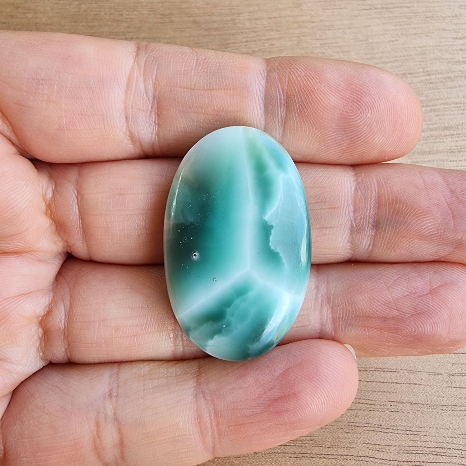 Hemimorphite Cabochon / Pendant for jewelry making or diy craft projects 10.3gr