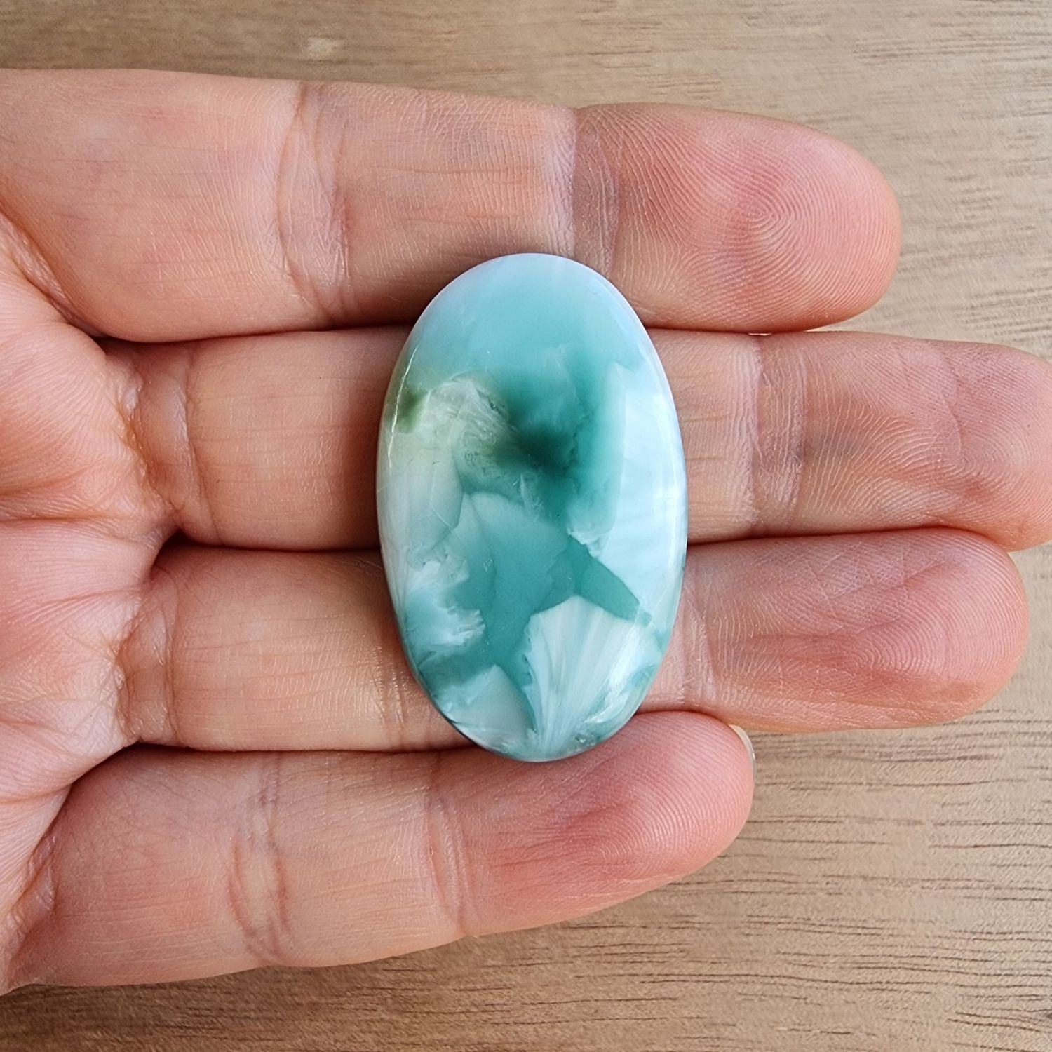 Hemimorphite Cabochon / Pendant for jewelry making or diy craft projects 11.7gr