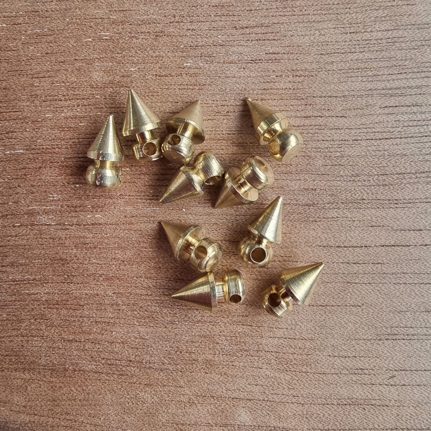 Pointed Solid Brass Beads for Macrame Jewelry – NZ Craft Supplies