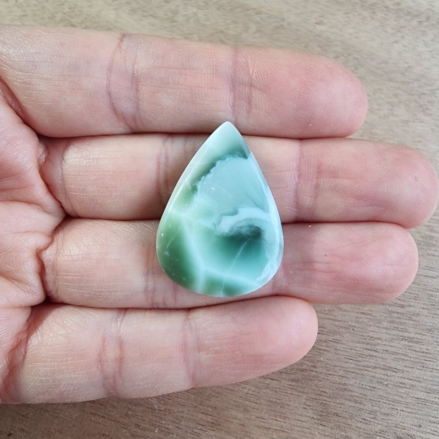 Hemimorphite Cabochon / Pendant for jewelry making or diy craft projects 6.6gr