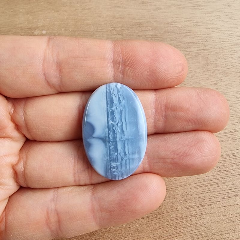 Andean Blue Opal Cabochon / Pendant for jewelry making or diy craft projects 5.5gr