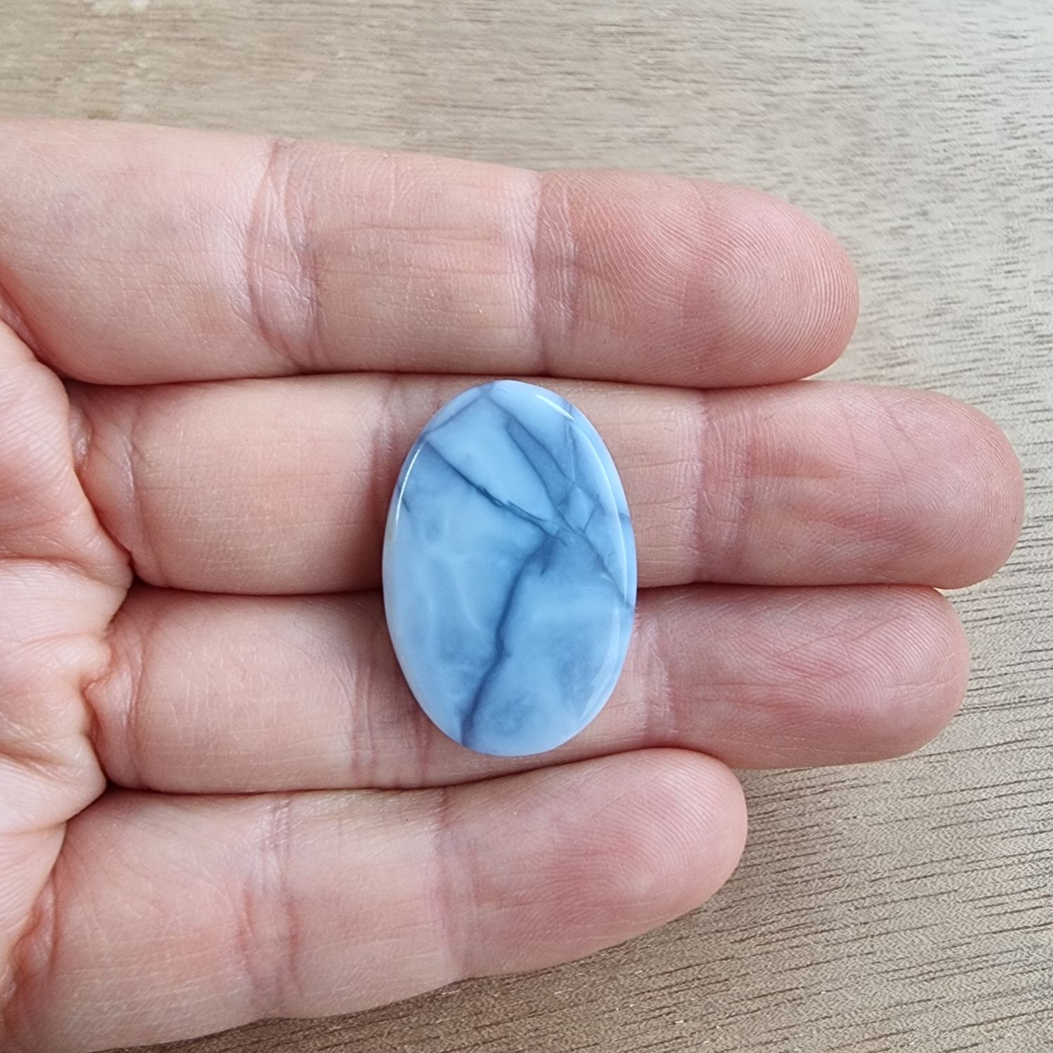 Andean Blue Opal Cabochon / Pendant for jewelry making or diy craft projects 4.6gr