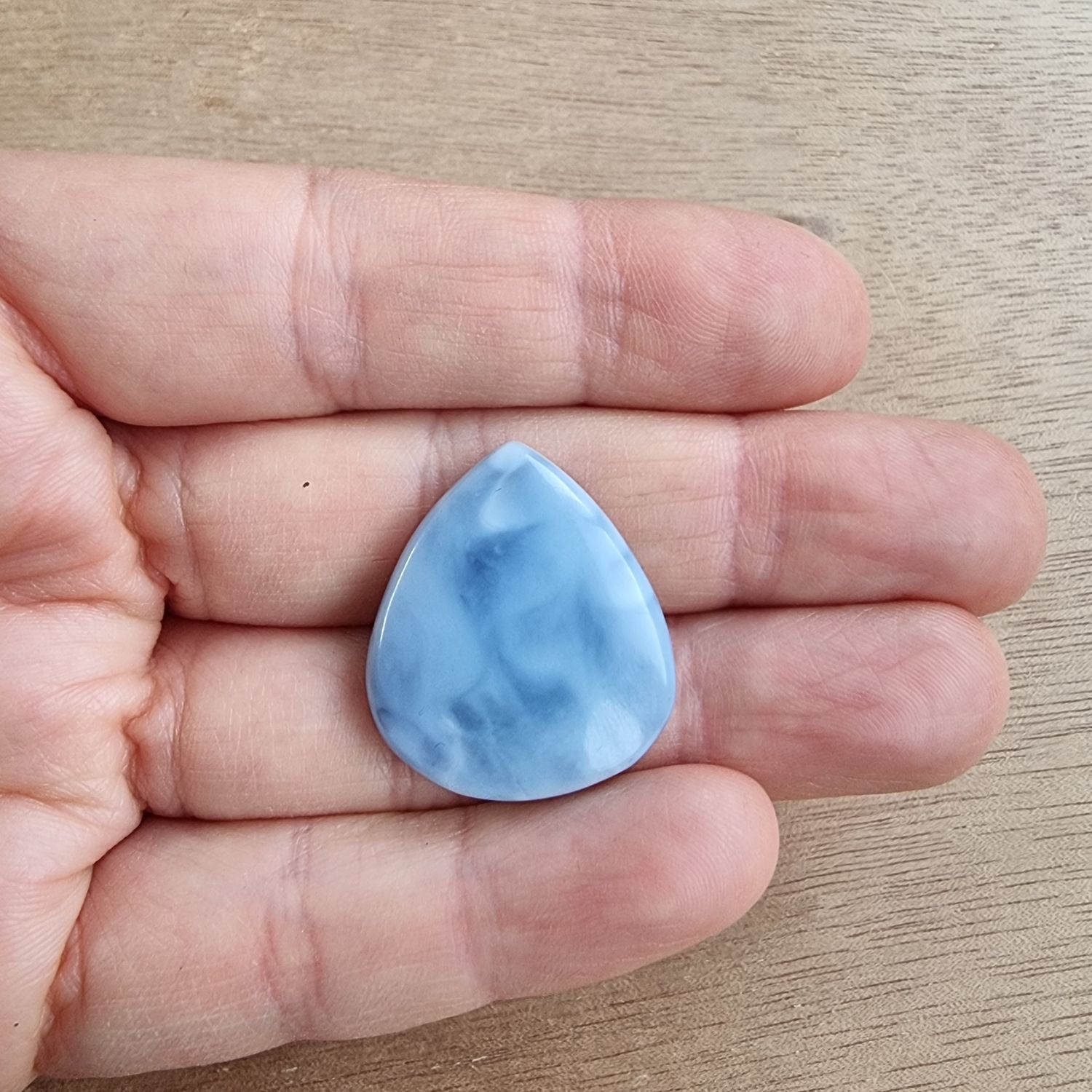Andean Blue Opal Cabochon / Pendant for jewelry making or diy craft projects 4.5gr