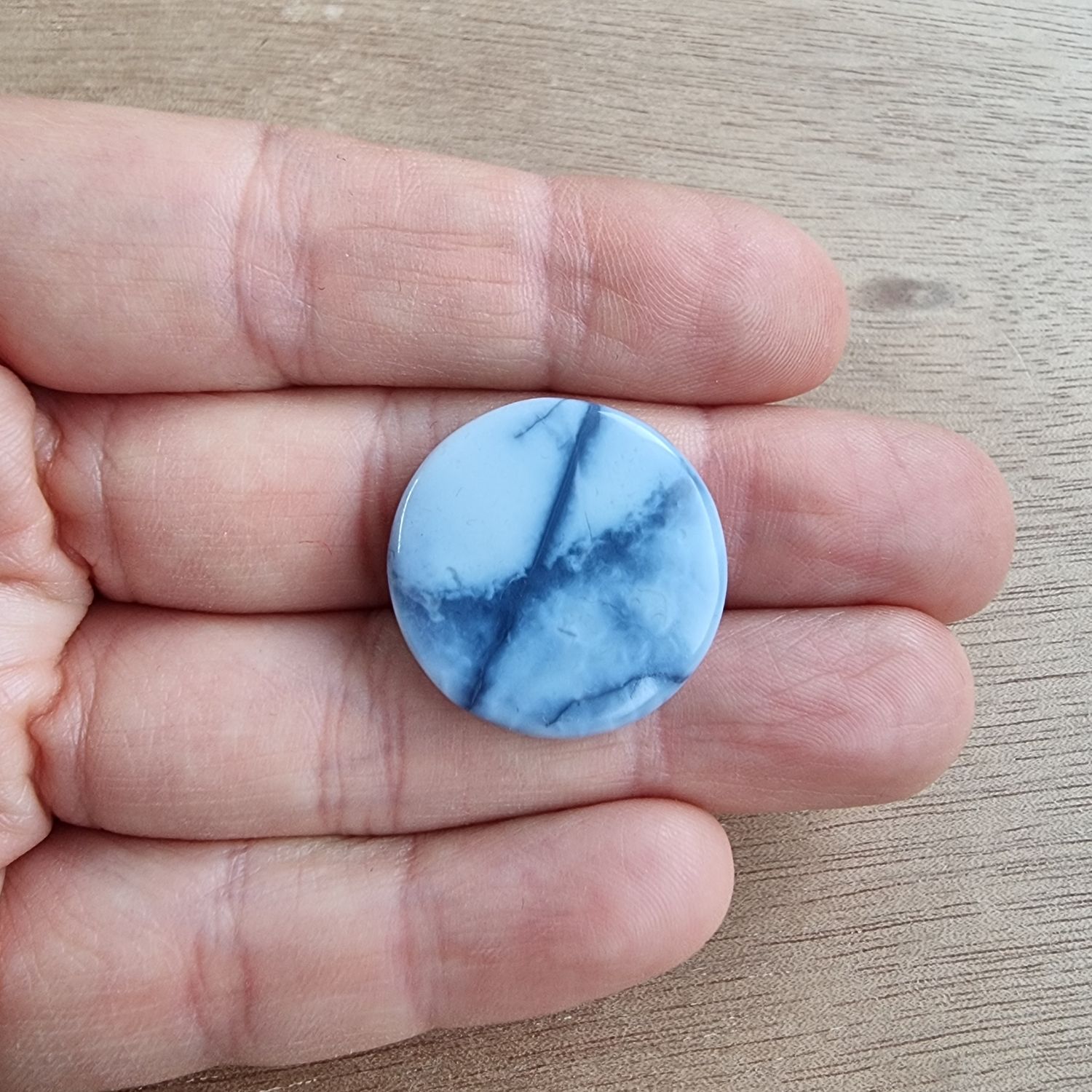 Andean Blue Opal Cabochon / Pendant for jewelry making or diy craft projects 5.5gr